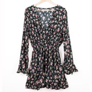 EUC Auguste Long Sleeve Ditsy Floral Mini Dress